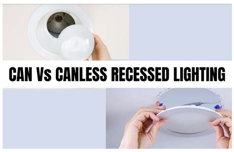 difference between canless and recessed